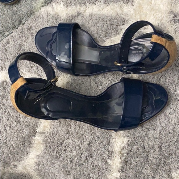 Dark blue GUCCI wedges - Picture 3 of 4